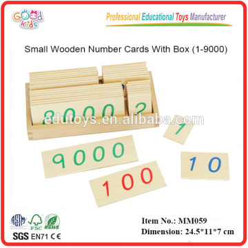 Монтессори материальные игрушки Маленькие деревянные картотеки с коробкой